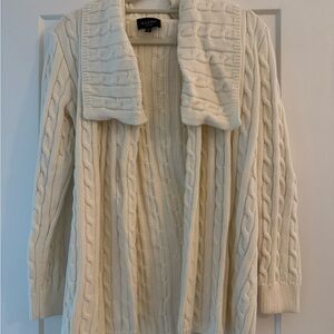 Women's Cream Cable Knit Sweater